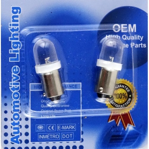 ΛΑΜΠΕΣ LED ΕΛΙΕΣ 1 LED ΛΕΥΚΕΣ (BA9S) - (ΤΑΙ)