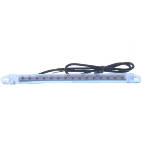 ΛΑΜΠΕΣ LED ΛΩΡΙΔΑ ΑΥΤΟΚ/ΤΗ ΑΣΠΡΟ ΦΩΣ (15LED 118x10x8) - (ΤΑΙ)
