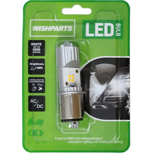 ΛΑΜΠΕΣ LED ΠΟΡΕΙΑΣ H4/HS1, ΛΕΥΚΟ ΜΙΚΡΗ/ΚΙΤΡΙΝΟ ΜΕΓΑΛΗ, 