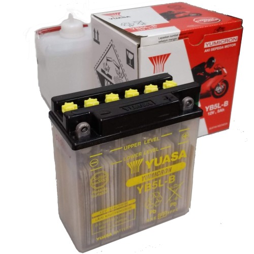 ΜΠΑΤΑΡΙΕΣ YUASA YB5L-B ΜΕ ΥΓΡΑ (6) (Χ/Ε) - (ΙΝΔ)