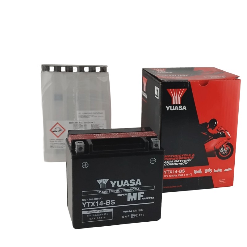 ΜΠΑΤΑΡΙΕΣ YUASA YTX14-BS (4) (Χ/Ε) - (ΤΑΙ)
