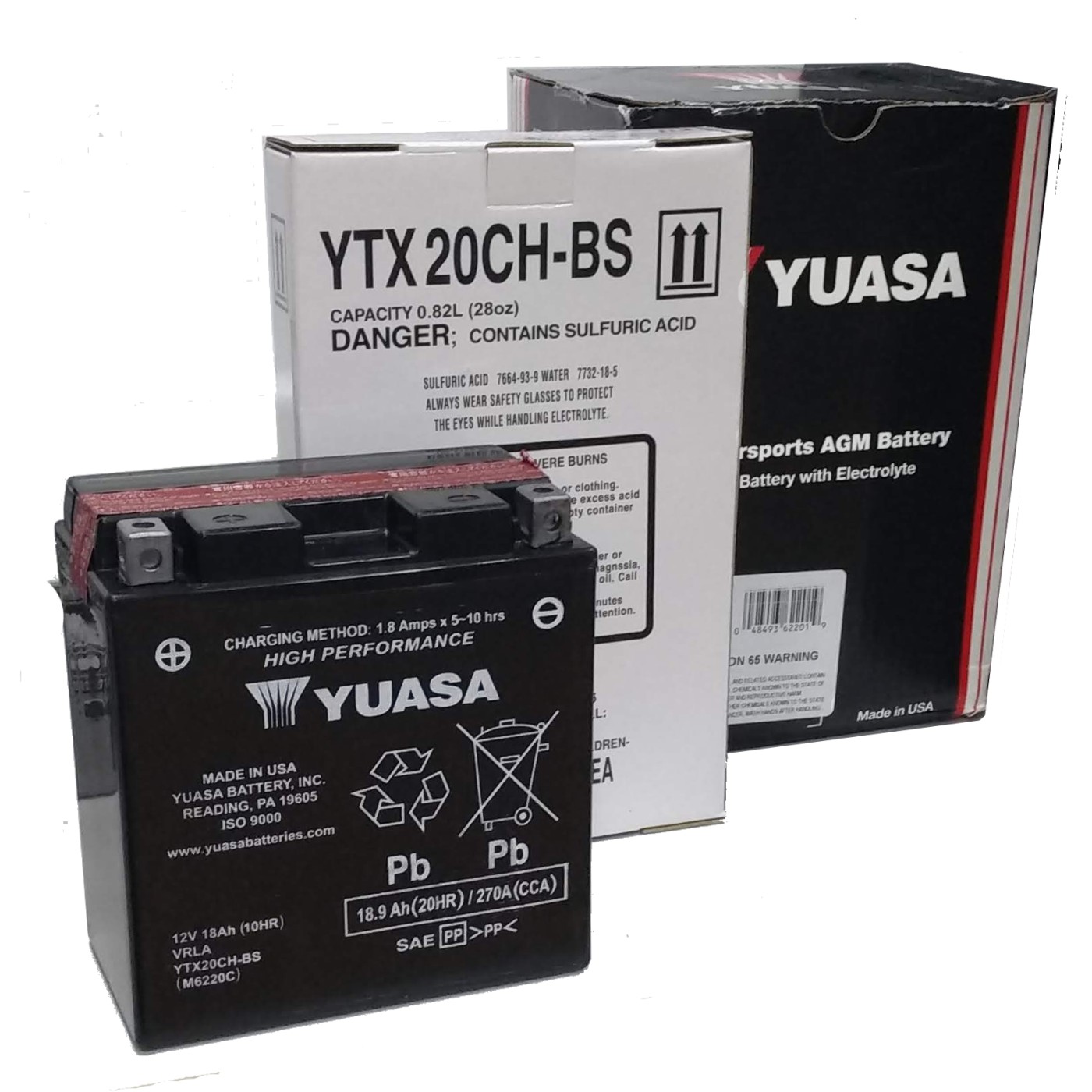 ΜΠΑΤΑΡΙΕΣ YUASA YTX20CH-BS (YTX20A-BS) 