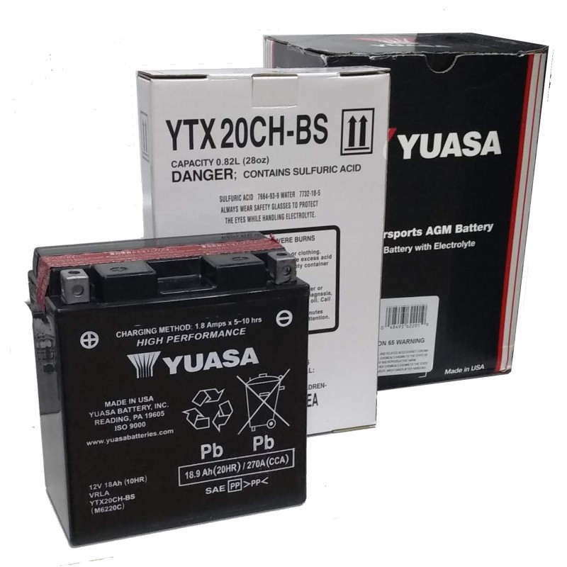 ΜΠΑΤΑΡΙΕΣ YUASA YTX20CH-BS (YTX20A-BS) 