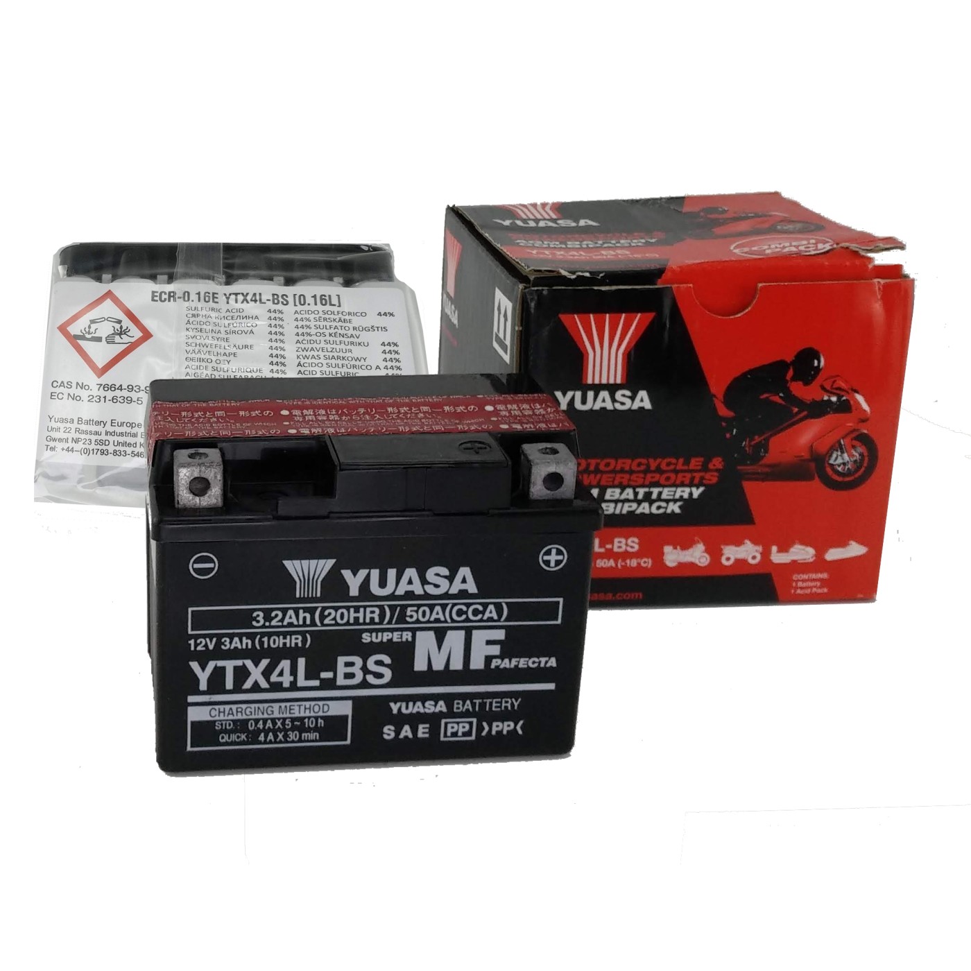 ΜΠΑΤΑΡΙΕΣ YUASA YTX4L-BS (5) (Χ/Ε) - (ΤΑΙ)