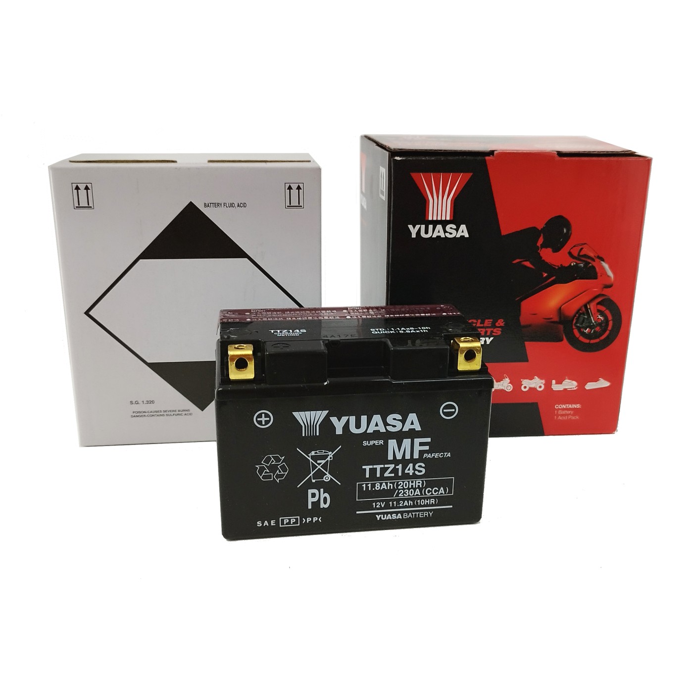 ΜΠΑΤΑΡΙΕΣ YUASA YTZ14S ΜΕ ΥΓΡΑ (4) (TTZ14S) (Χ/Ε) - (ΤΑΙ)