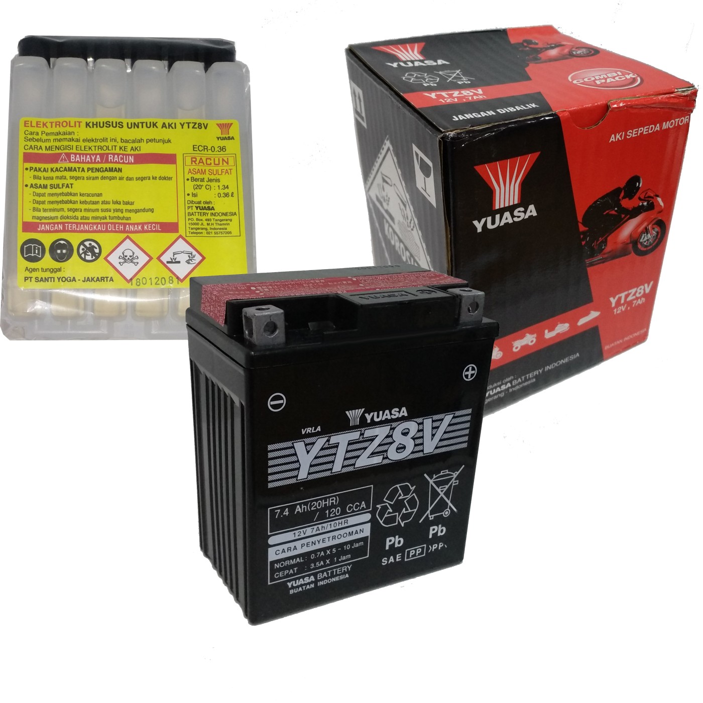 ΜΠΑΤΑΡΙΕΣ YUASA YTZ8V ΜΕ ΥΓΡΑ (START-STOP) (Χ/Ε) - (ΤΑΙ)