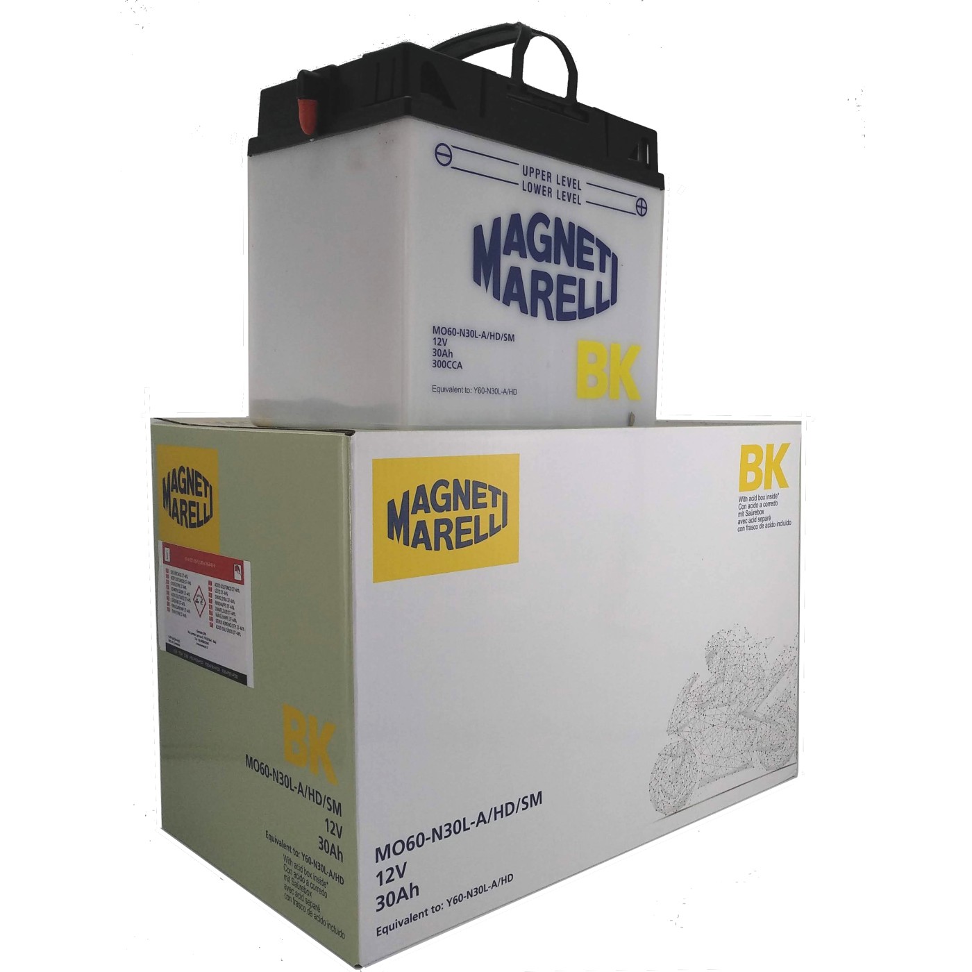 ΜΠΑΤΑΡΙΕΣ M.MARELLI 53030 (MO60-N30L-A) (2) (Χ/Ε) - (ΙΤΑ)