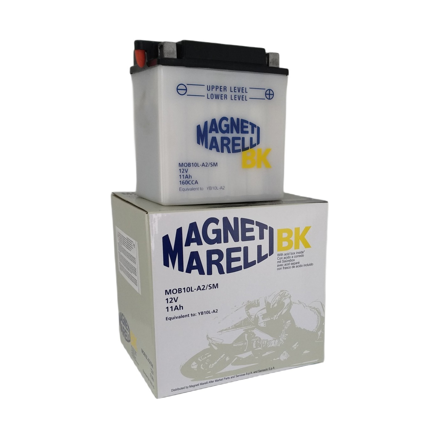 ΜΠΑΤΑΡΙΕΣ M.MARELLI YB10L-A2 (MOB10LA2)(4) (Χ/Ε) - (ΙΤΑ)