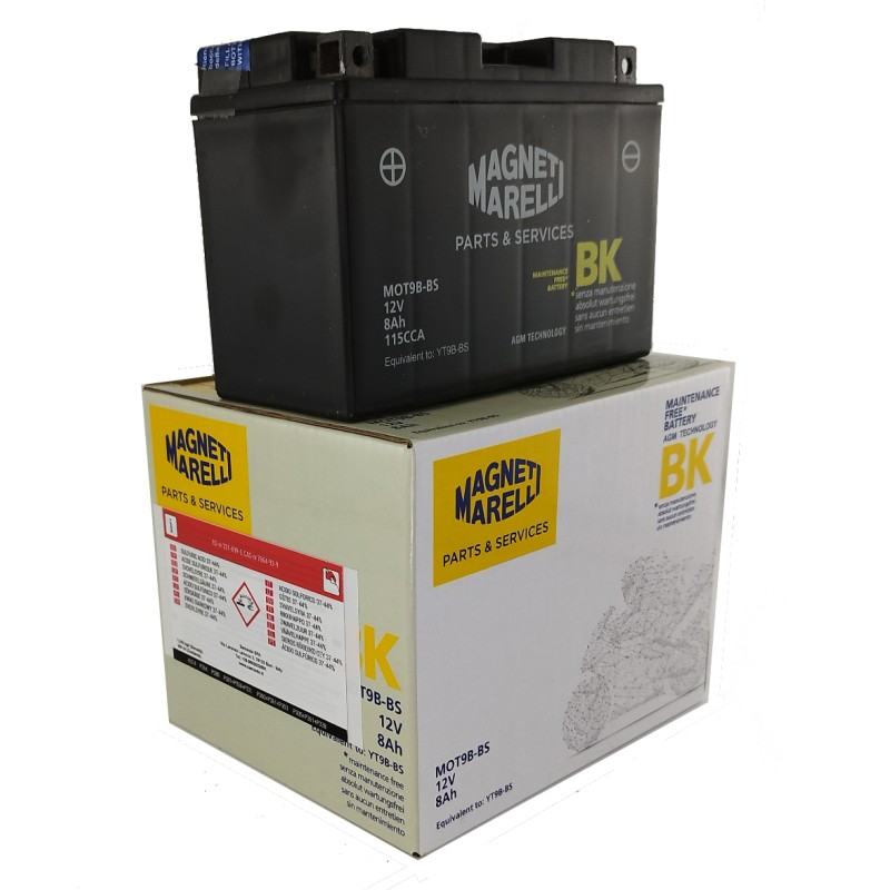 ΜΠΑΤΑΡΙΕΣ M.MARELLI YT9B-BS (MOT9BBS) (6) (Χ/Ε) - (ΙΤΑ)