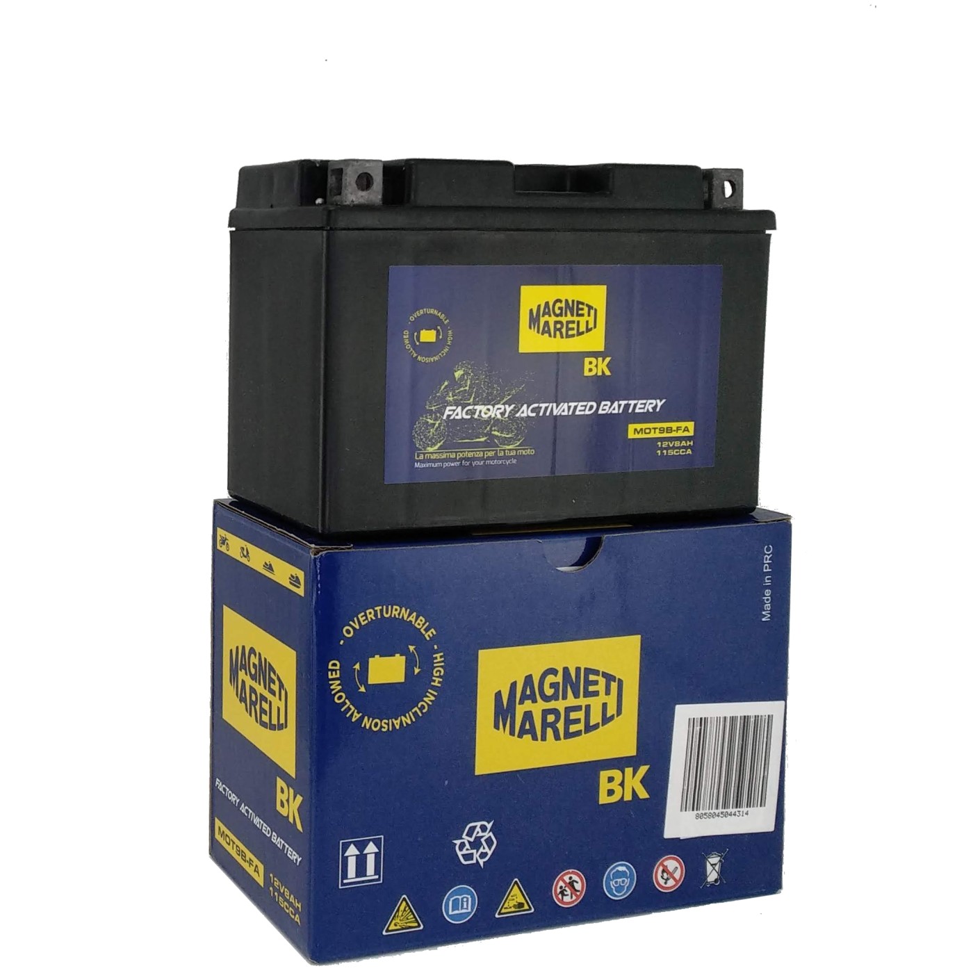 ΜΠΑΤΑΡΙΕΣ M.MARELLI YT9B-FA GEL (MOT9BFA) (6) (Χ/Ε) - (ΙΤΑ)