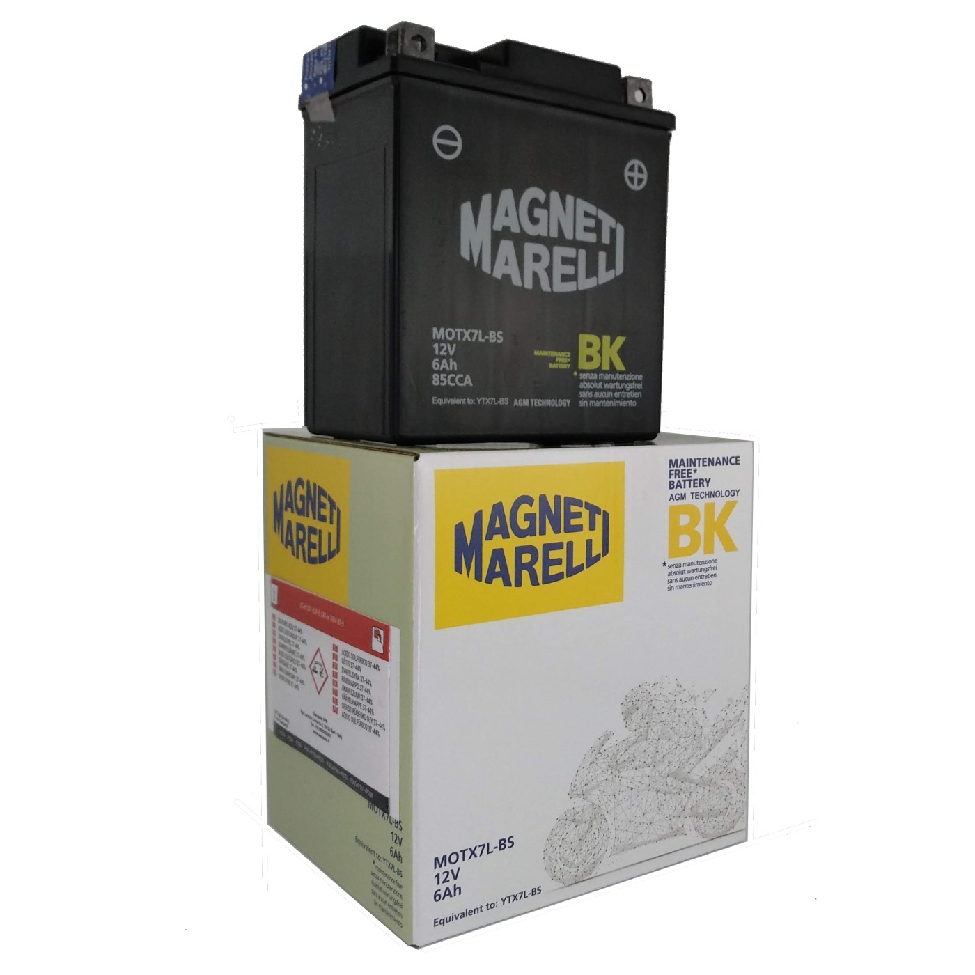 ΜΠΑΤΑΡΙΕΣ M.MARELLI YTX7L-BS (MOTX7LBS) (6) (Χ/Ε) - (ΤΑΙ)