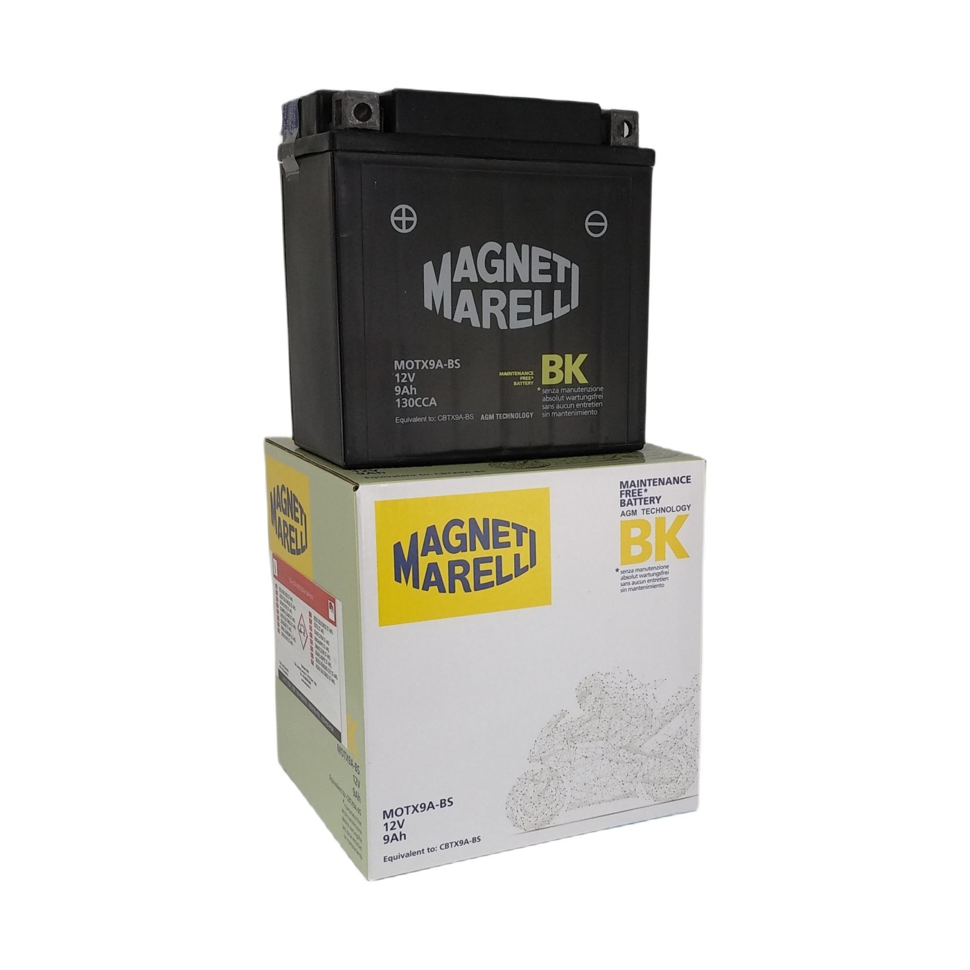 ΜΠΑΤΑΡΙΕΣ M.MARELLI YTX9A-BS (MOTX9A-BS) (4) (Χ/Ε) - (ΙΤΑ)