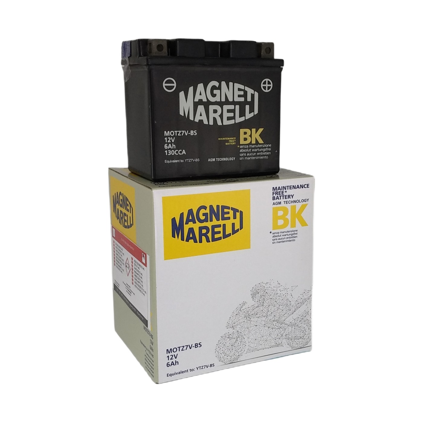 ΜΠΑΤΑΡΙΕΣ M.MARELLI YTZ7V-BS (MOTZ7V-BS) (6) (Χ/Ε) - (ΙΤΑ)