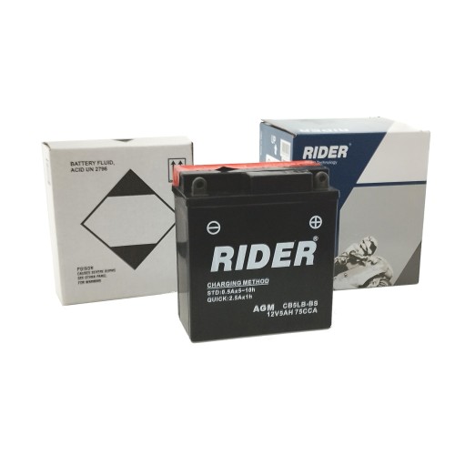 ΜΠΑΤΑΡΙΕΣ RIDER YB5L-B-BS (RMCB5LBBS) (6) (Χ/Ε) - (ΙΤΑ)