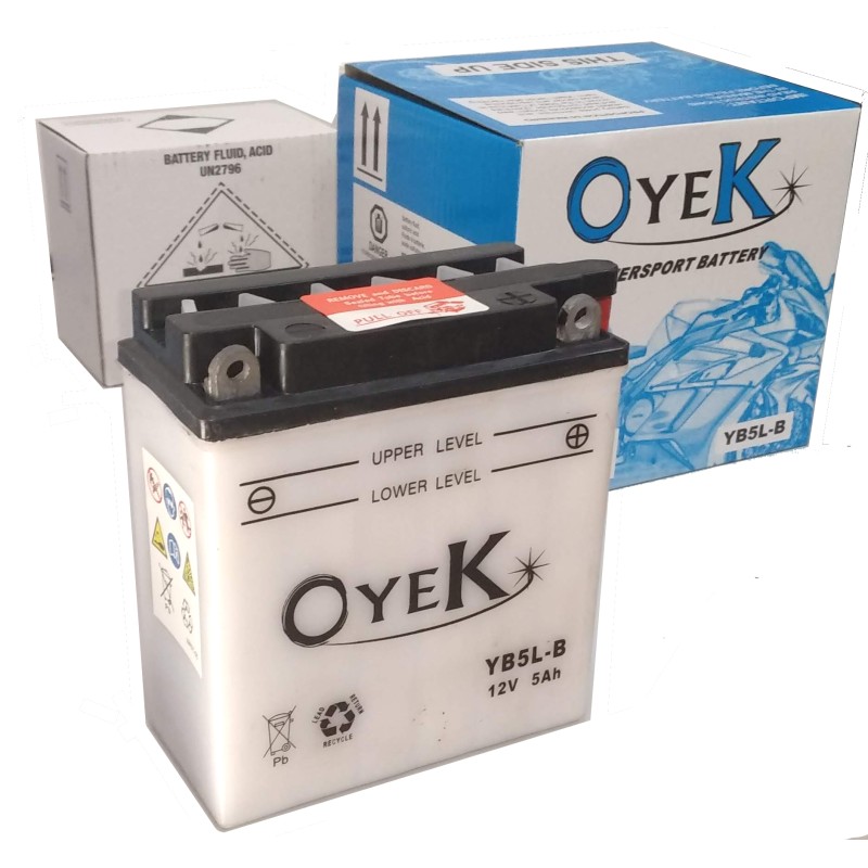ΜΠΑΤΑΡΙΕΣ YB5L-B (12N5-3B) OyeK (6) - (ΤΑΙ)