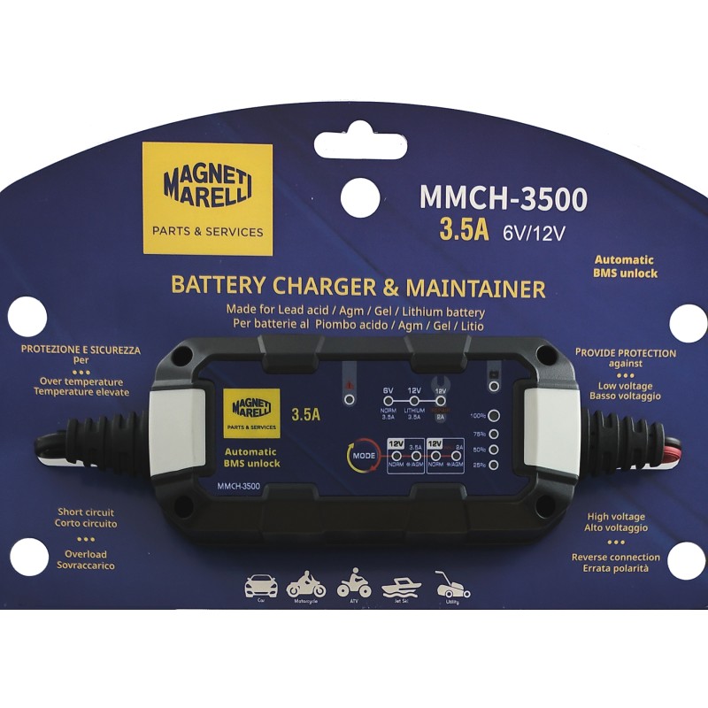 ΦΟΡΤΙΣΤΕΣ ΜΠΑΤΑΡΙΑΣ M.MARELLI 3.5A (MMCH-3500) - (ΙΤΑ)