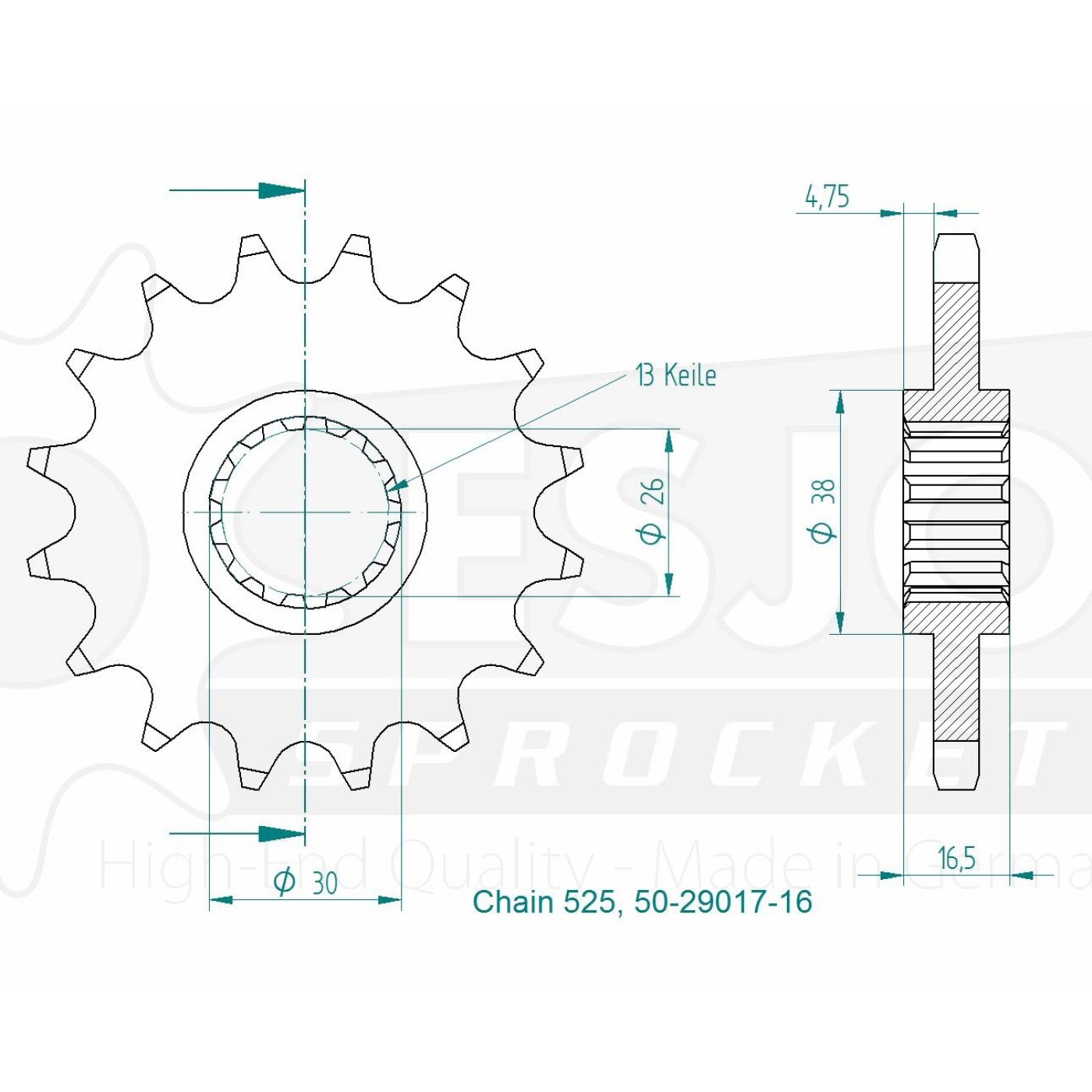 ΓΡΑΝΑΖΙΑ ΚΙΝ 1370-16 ESJOT (E29017) - (ΓΕΡ)
