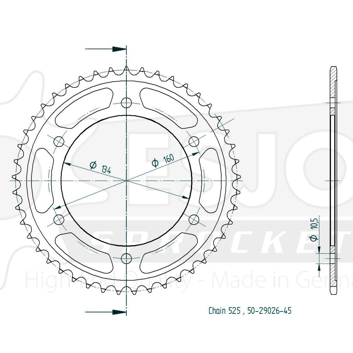 ΓΡΑΝΑΖΙΑ ΡΟΔ 1307-45 ESJOT (E29026) - (ΓΕΡ)
