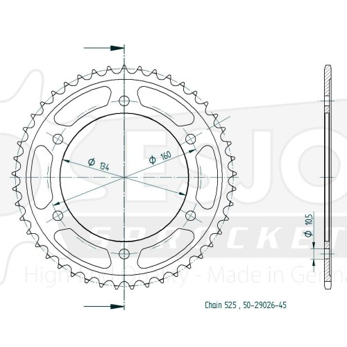 ΓΡΑΝΑΖΙΑ ΡΟΔ 1307-45 ESJOT (E29026) - (ΓΕΡ)
