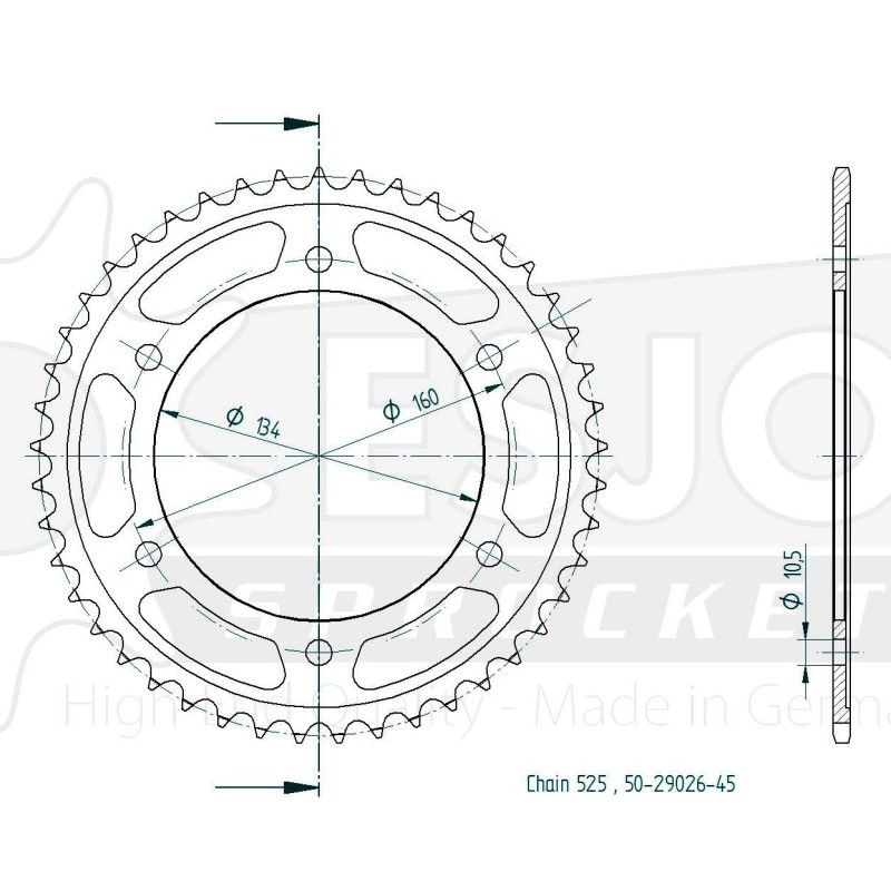 ΓΡΑΝΑΖΙΑ ΡΟΔ 1307-45 ESJOT (E29026) - (ΓΕΡ)