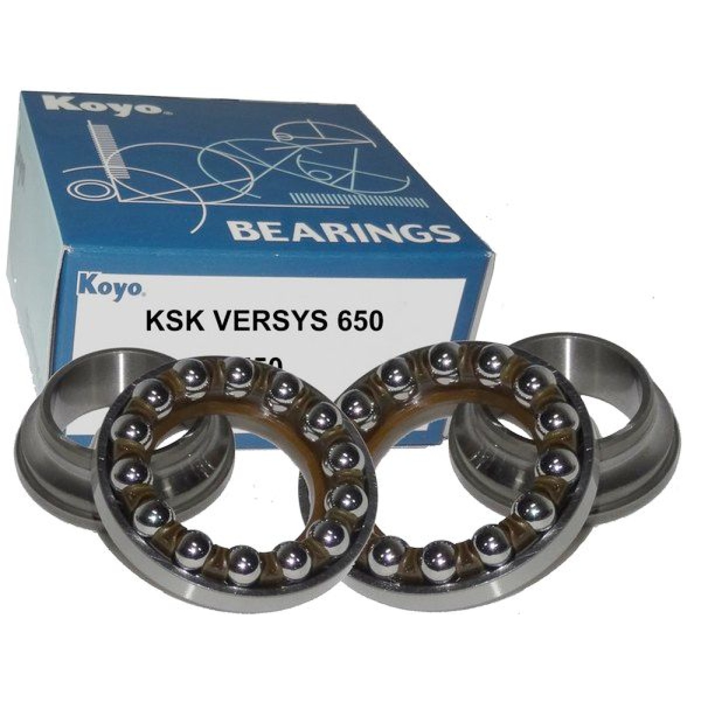 ΡΟΥΛΕΜΑΝ ΣΕΤ ΤΙΜ ΜΕ ΜΠΙΛΙΕΣ KSK VERSYS 650, Z750 (SSK907) + ΤΣΙΜΟΥΧΕΣ KOYO - (ΙΑΠ)