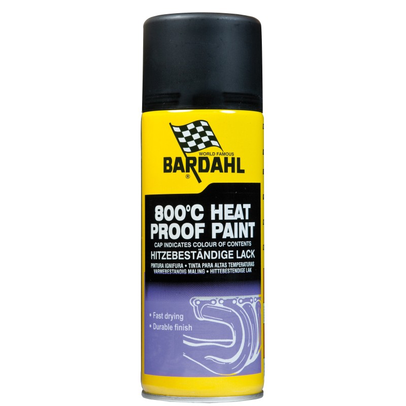 BARDAHL ΒΑΦΗ ΜΑΥΡΟ ΜΑΤ ΘΕΡΜΟΑΝΘΕΚΤΙΚΟ 800 C ΣΠΡΕΥ 400 ml (12) (64204) - (ΟΛΛ)