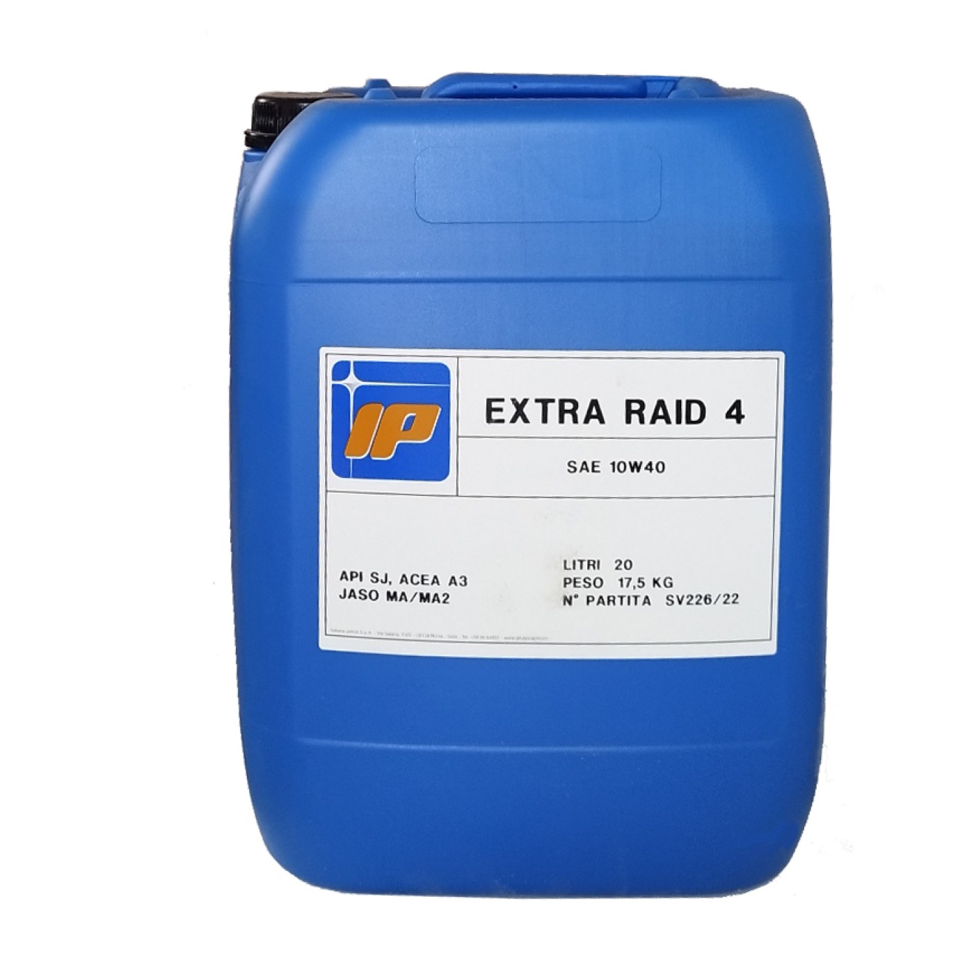 IP 4T 10W/40 EXTRA RAID ΗΜΙ-ΣΥΝΘ. ΜΠΙΤΟΝΙ 20L (R227631) - (ΙΤΑ)