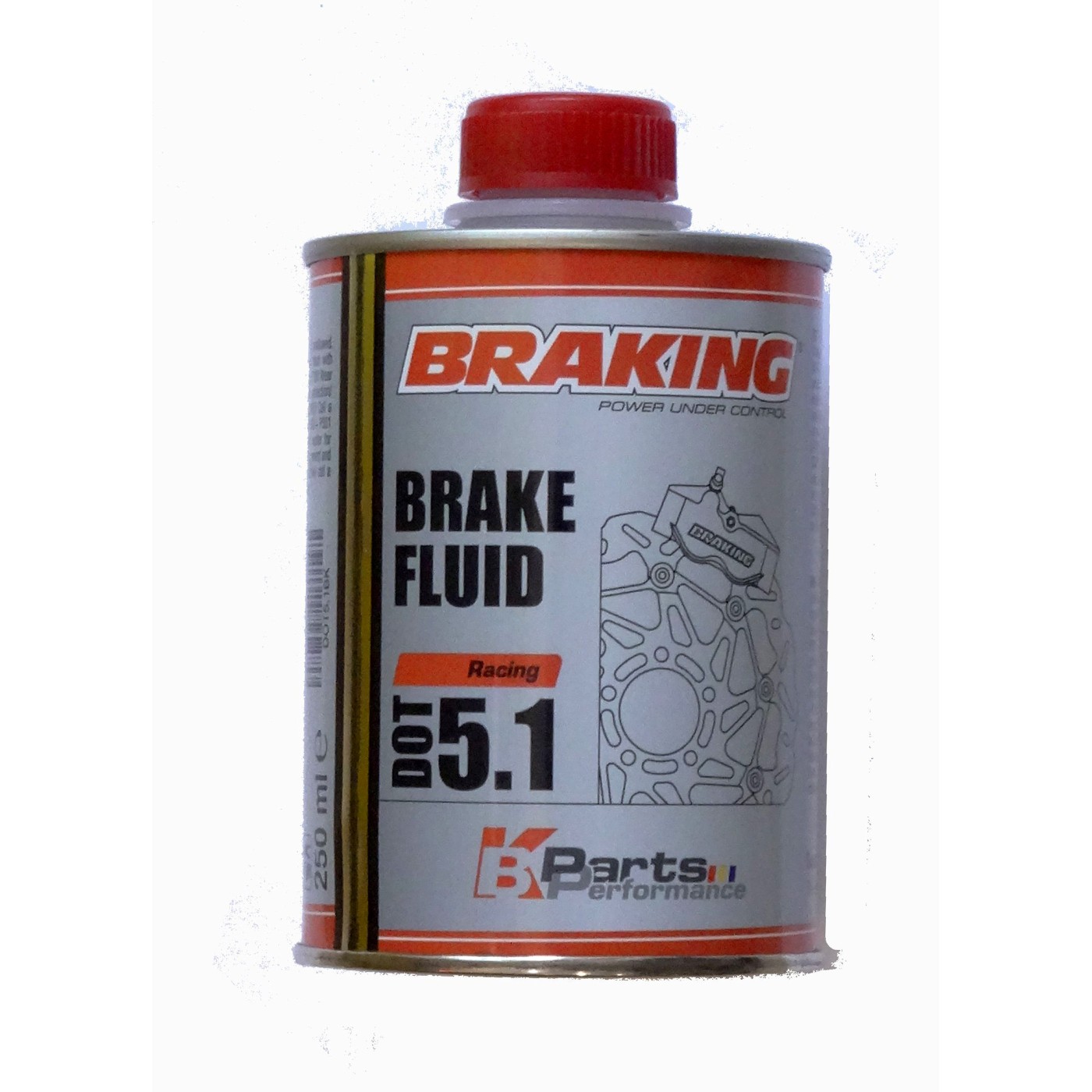 ΥΓΡΟ ΦΡΕΝΩΝ DOT 5.1 250ml BRAKING (Χ/Ε) - (ΙΤΑ)