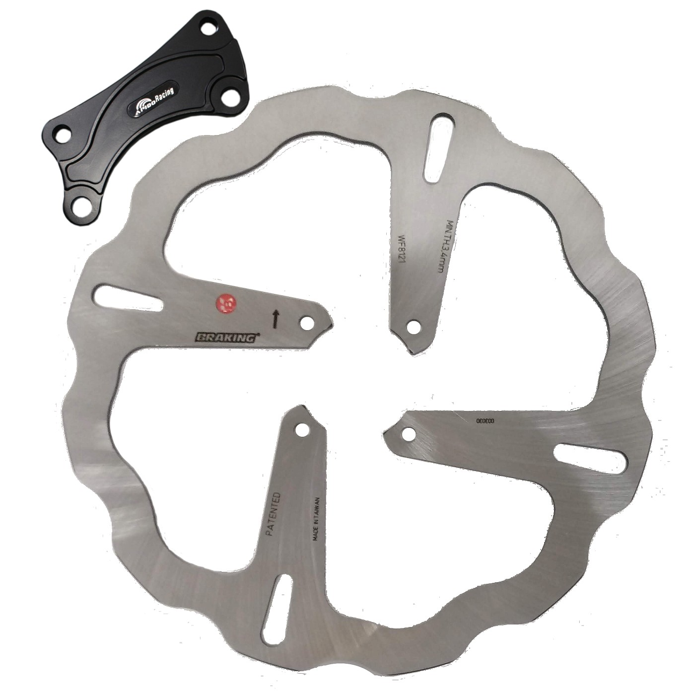 ΔΙΣΚΟΠΛΑΚΕΣ + ΑΝΤ/ΡΑΣ BRAKING YMH CRYPTON-X 135/R115/T110/S115 OVERSIZE 300 - (ΙΤΑ)