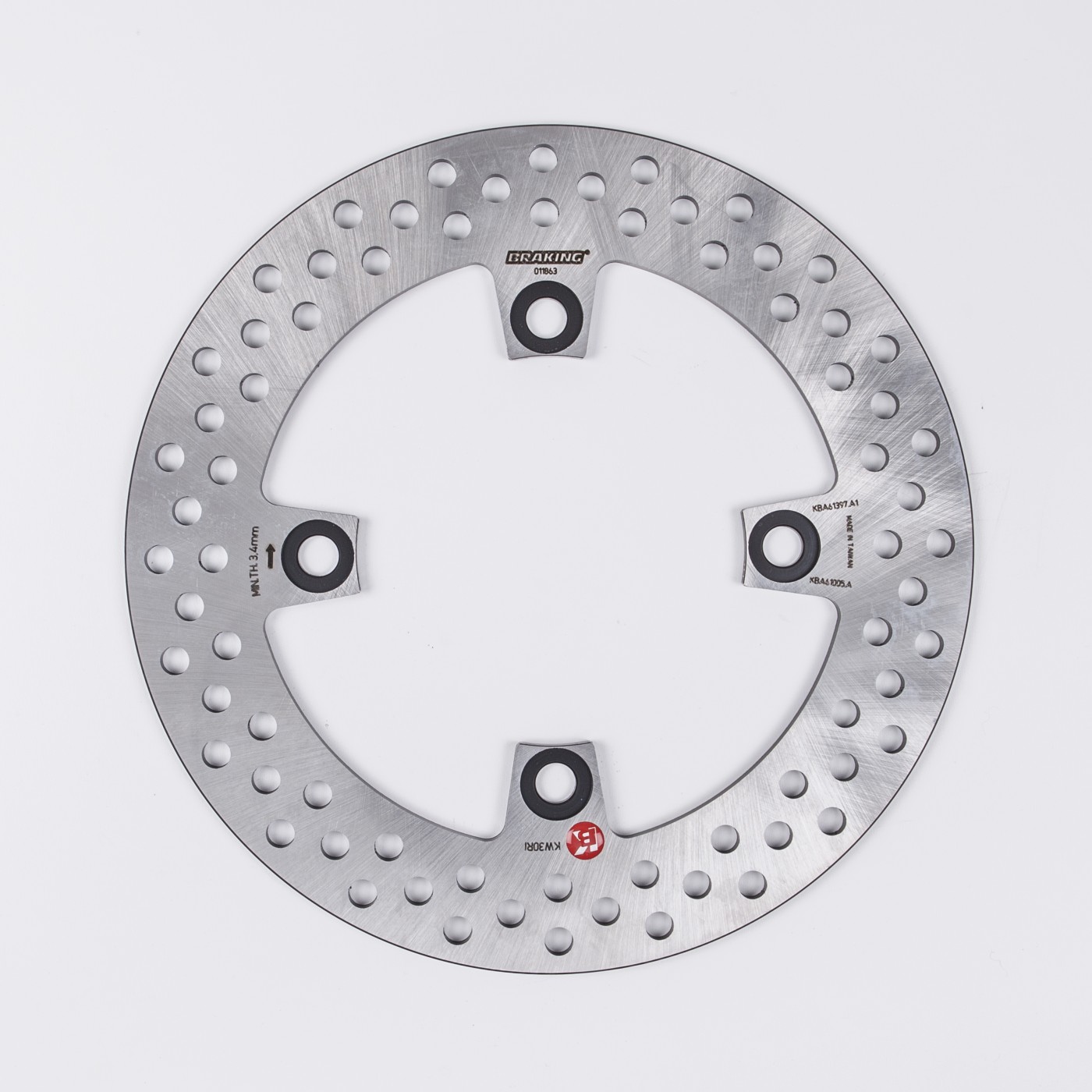 ΔΙΣΚΟΠΛΑΚΕΣ BRK KSK ZX6R 600/636, VERSYS 650,Z750/1000 ΟΠΙΣΘ ΣΤΡΟΓΓ (KW30RI) - (ΙΤΑ)