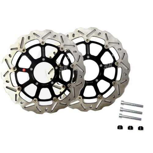 ΔΙΣΚΟΠΛΑΚΕΣ BRK KSK ZX6R NINJA 600 OVERSIZE 320 ΕΜΠΡ ΜΑΡΓ KIT (OKI81) - (ΙΤΑ)