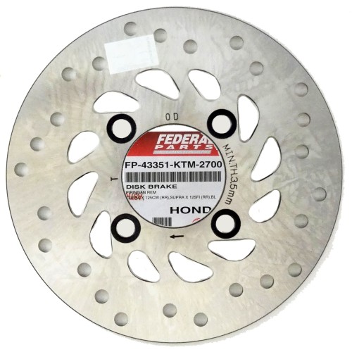 ΔΙΣΚΟΠΛΑΚΕΣ HND SUPRAX125/LIFAN ΠΙΣΩ FEDERAL (KTM) - (ΙΝΔ)