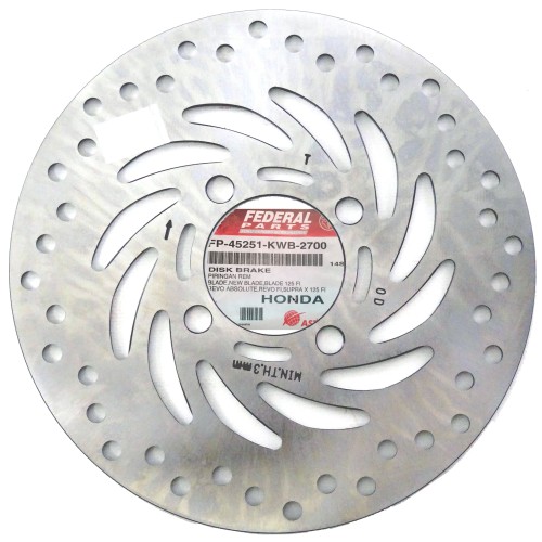 ΔΙΣΚΟΠΛΑΚΕΣ HND WAVE 110/SUPRAX 125/PCX ΕΜΠ. FEDERAL (KWB) - (ΙΝΔ)