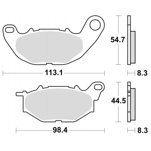 ΤΑΚΑΚΙΑ BRK 968 SM1 (FA705) YMH XMAX 300 (F) - (ΙΤΑ)