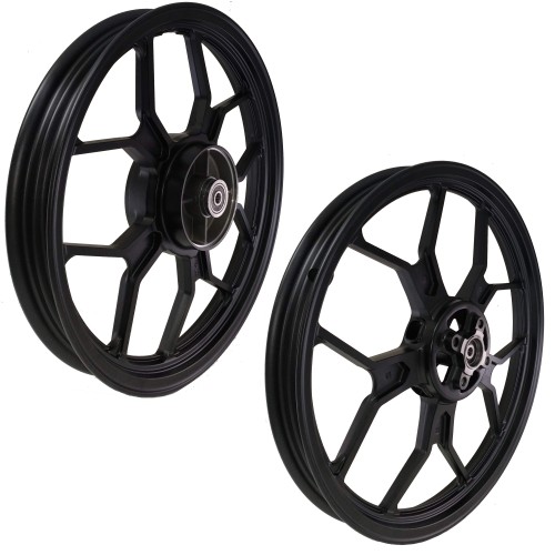 ΤΡΟΧΟΙ ΑΛΟΥΜ YMH CRYPTON-X 135 5/10 ΜΠ/ΣΟΙ X1-R ΜΑΥΡΟΙ ΜΑΤ TUBELESS - (ΜΑΛ)