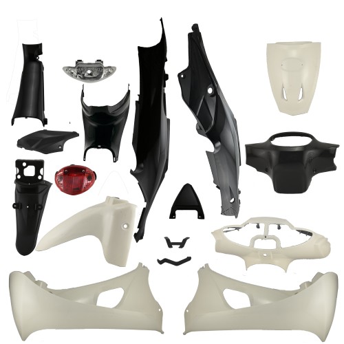 ΚΟΥΣΤΟΥΜΙΑ MDN KRISS 125 ΚΑΡΜΠΥΡΑΤΕΡ (KRISS120) ΑΣΠΡΑ/ΜΑΥΡΑ (17 ΤΕΜ)