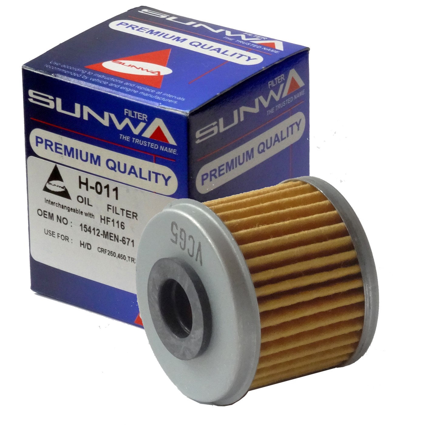 ΦΙΛΤΡΑ ΛΑΔΙΟΥ H-011 (HF116) SUNWA HND CRF450 - (ΤΛΝ)