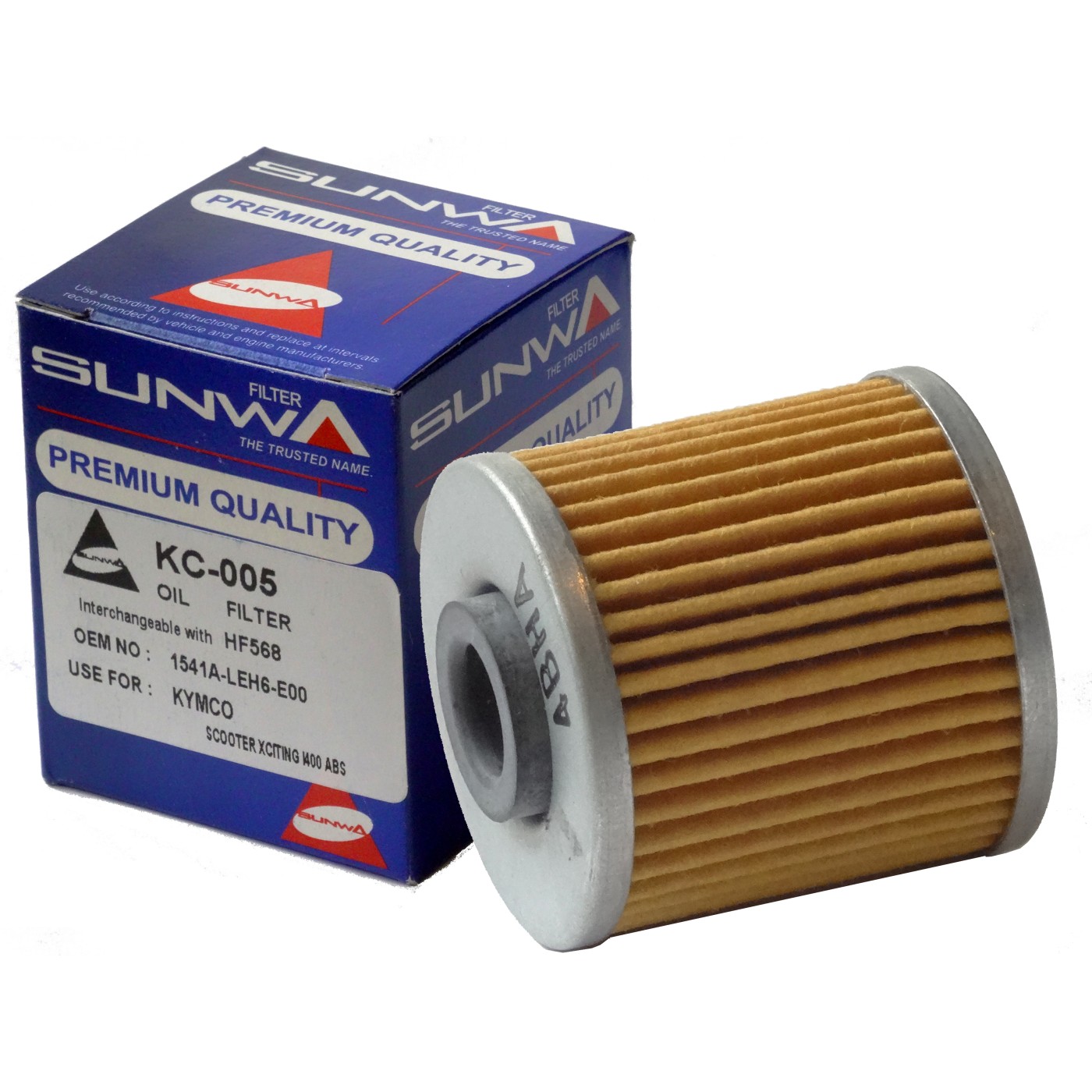 ΦΙΛΤΡΑ ΛΑΔΙΟΥ KC-005 (HF568) SUNWA KMC XCITING 400 - (ΤΛΝ)
