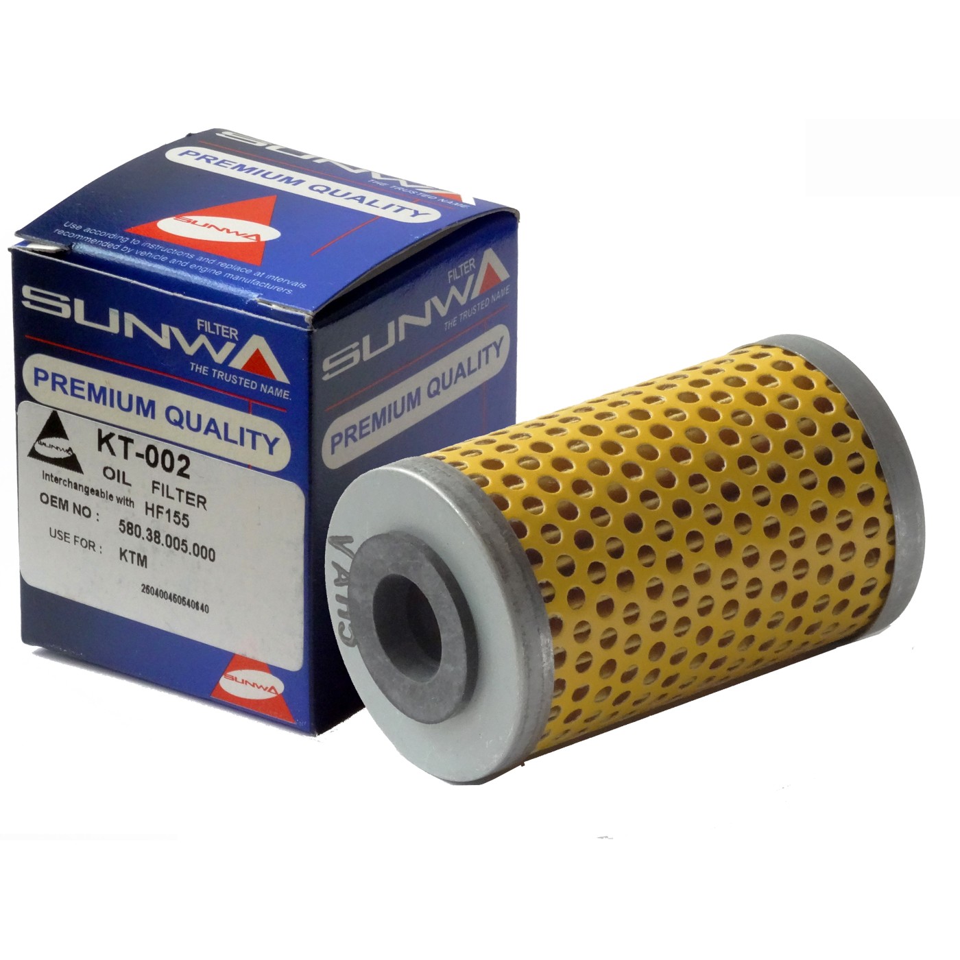 ΦΙΛΤΡΑ ΛΑΔΙΟΥ KT-002 (HF155) SUNWA KTM DUKE 640 (1) - (ΤΛΝ)