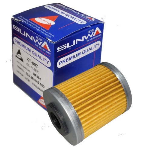ΦΙΛΤΡΑ ΛΑΔΙΟΥ KT-007 (HF651) SUNWA KTM DUKE 690 12-18 - (ΤΛΝ)