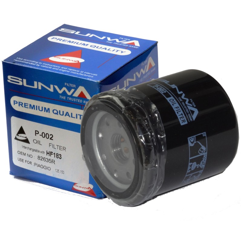 ΦΙΛΤΡΑ ΛΑΔΙΟΥ P-002 (HF183) SUNWA PIAG BEVERLY 250 (Χ/Ε) - (ΤΛΝ)