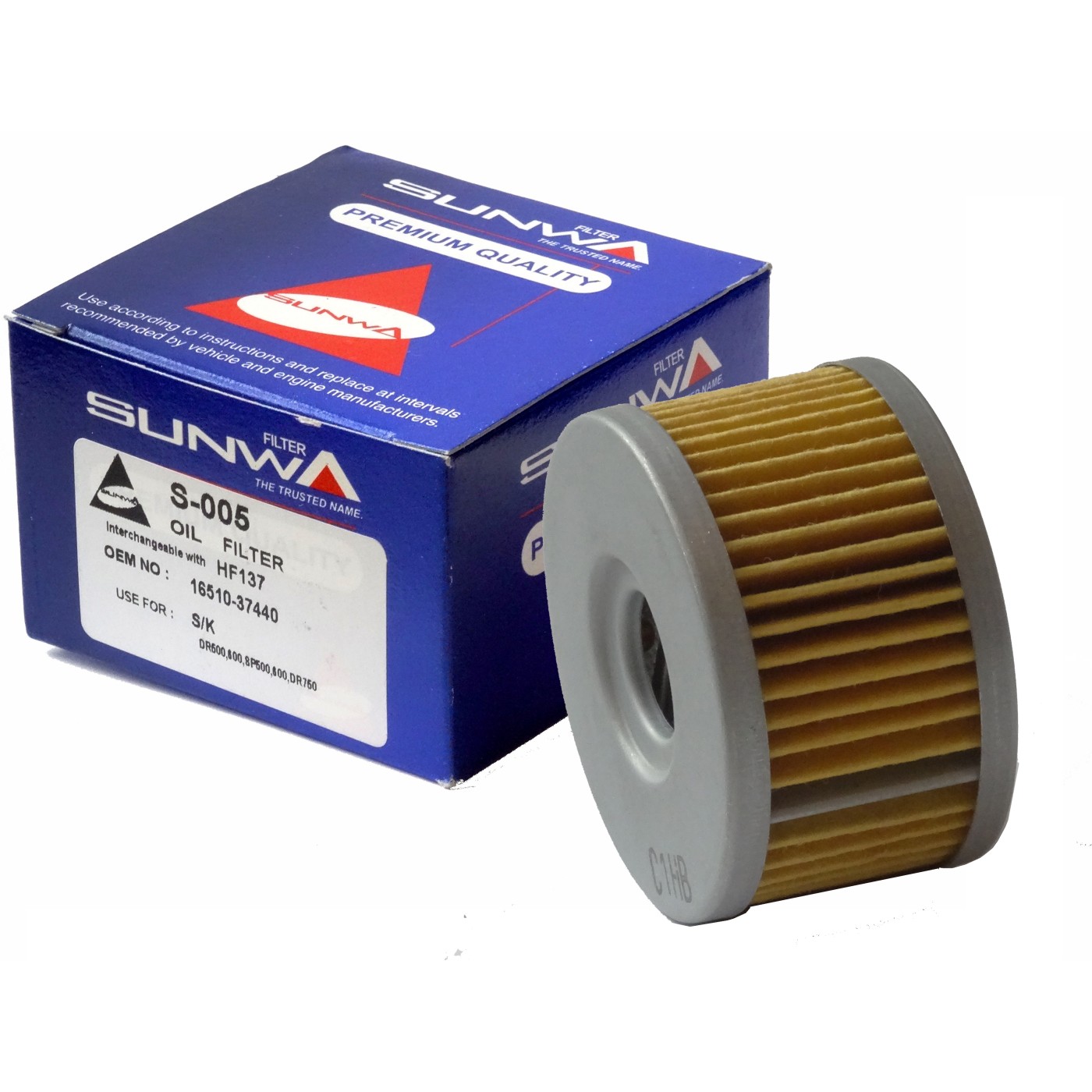 ΦΙΛΤΡΑ ΛΑΔΙΟΥ S-005 (HF137) SUNWA SZK XF650 FREEWIND - (ΤΛΝ)